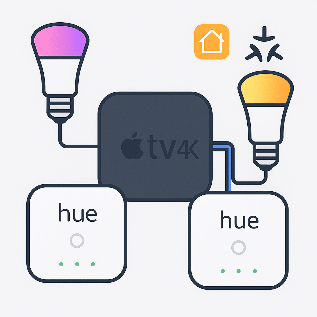 Hue et apple TV 4K Concentrateur homekit