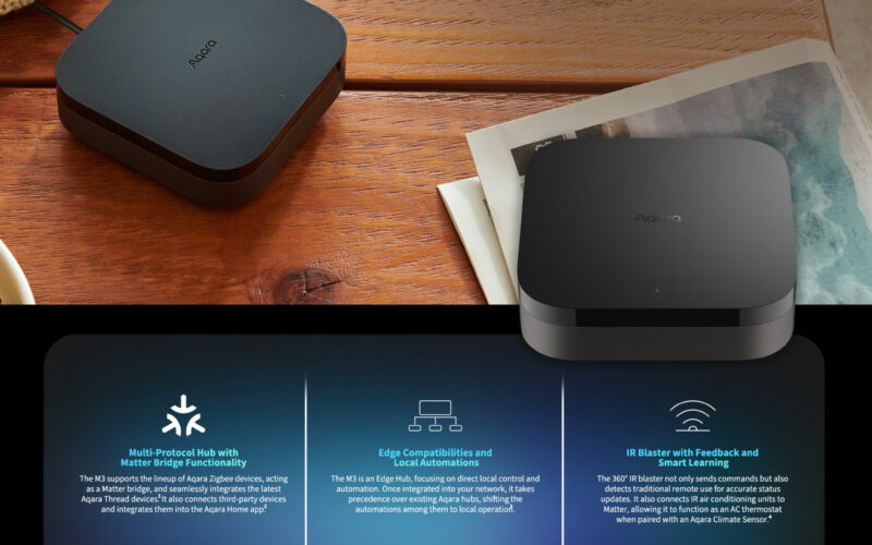Aqara Hub M3 passerelle Zigbee Matter Thread