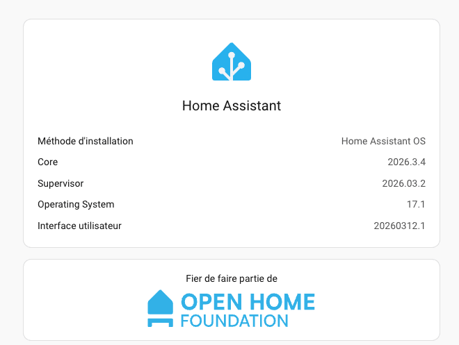 Homeassistant Dashboard Operationnel