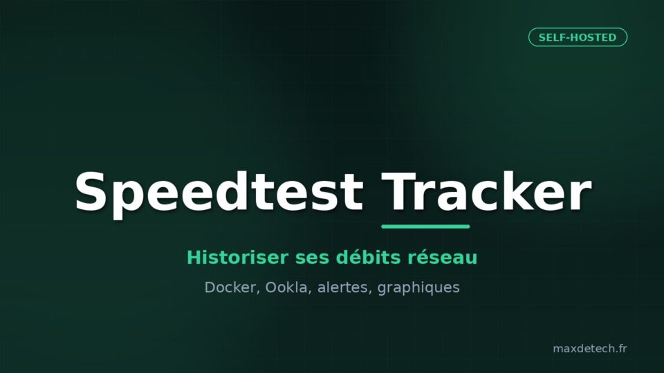 Speedtest Tracker — historiser ses débits réseau