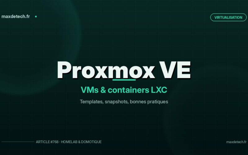 Proxmox VE : créer et configurer ses premières VMs et containers LXC