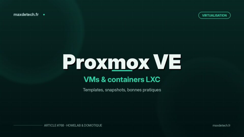 Proxmox VE : créer et configurer ses premières VMs et containers LXC