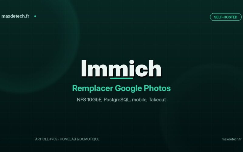 Immich : remplacer Google Photos par son propre serveur de photos