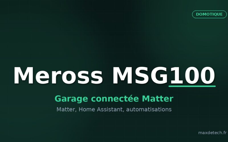 Meross MSG100 — garage connectée Matter