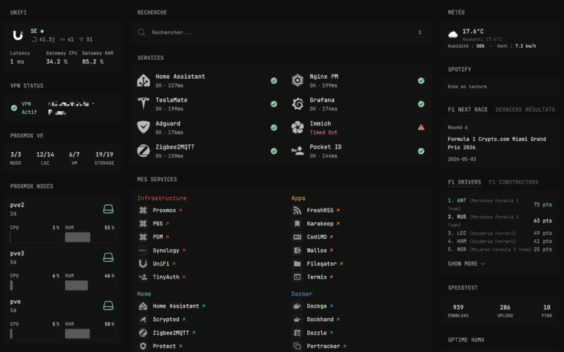 Glance Dashboard Homelab