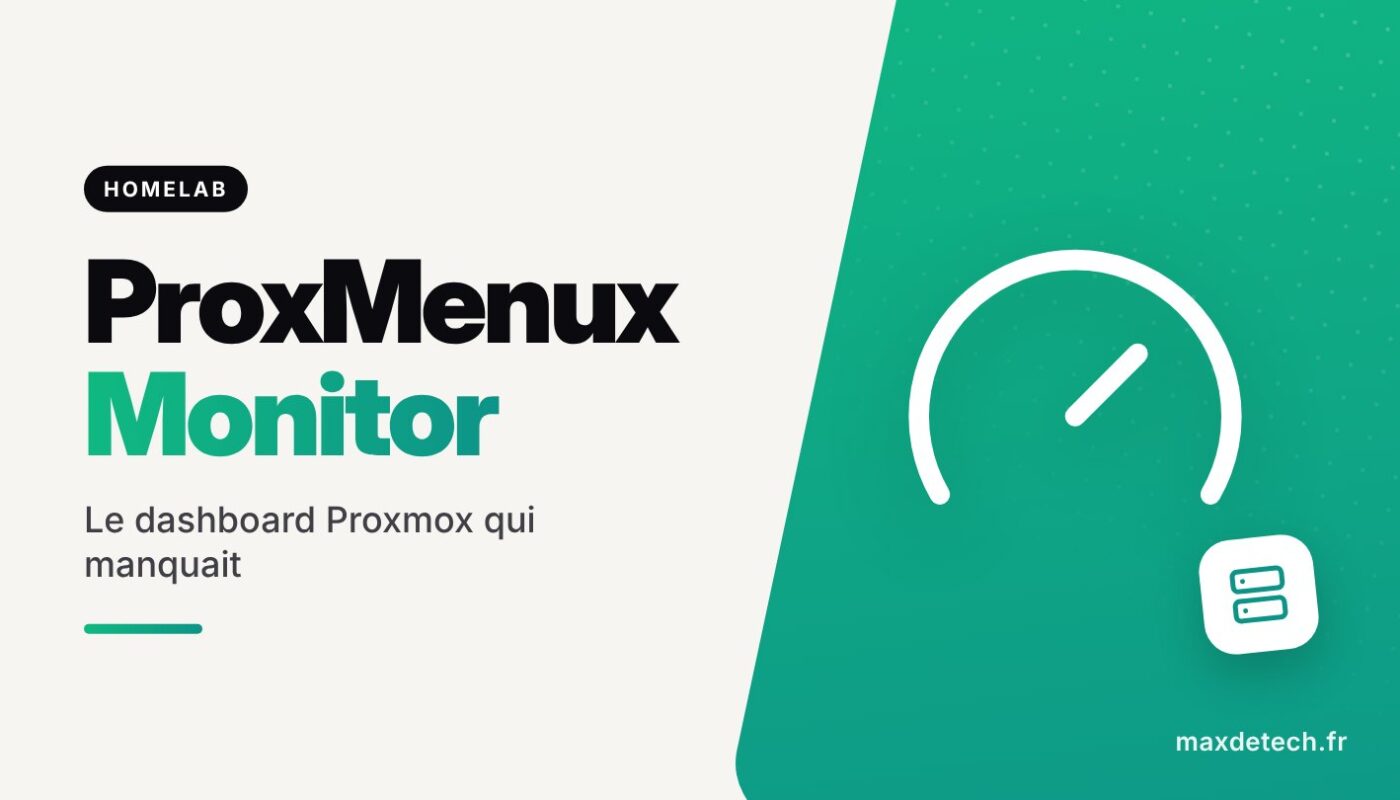 ProxMenux Monitor : Le dashboard Proxmox qui manquait