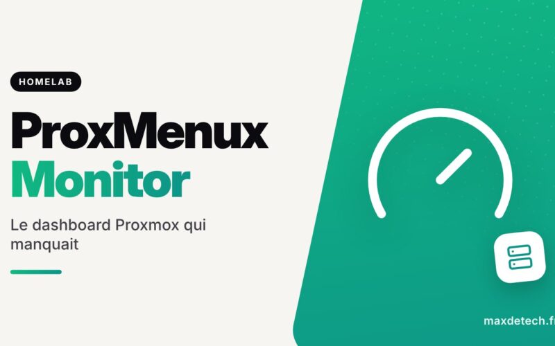 ProxMenux Monitor : Le dashboard Proxmox qui manquait